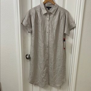 Well Worn Tan Midi Dress